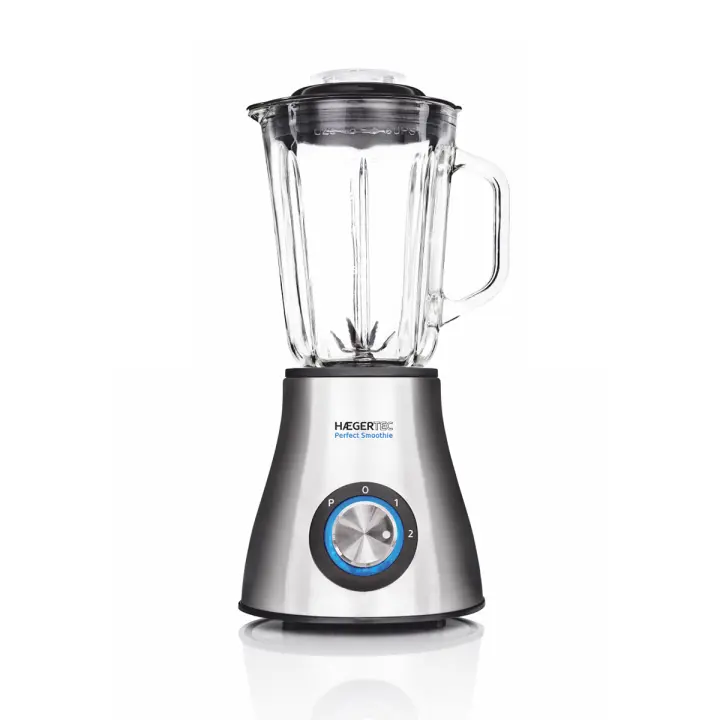 Batidora de Vaso HAEGER PERFECT SMOOTHIE – 600W - 2 NIVELES - 600 W - BATIDORA CRISTAL - ESPECIAL LICUADOS - 1