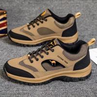 Zapatos De Senderismo Para Hombre Antideslizantes Ligeros Y Confortables Tenis Masculinos De Verano Con Cierre De Lazo Y Lining De Plush - details 4