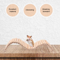 Juguete De Madera Sólida Para Rata Chinchilla Y Cochinillo Escalera De Juego Para Caja De Mascotas Herramienta De Paisajismo - details 7