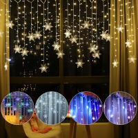 Curtain De Navidad LED Con Icicles Y Enredaderas De Hadas 4M Decoración Para Jardín Fiesta Hogar Año Nuevo - details 0