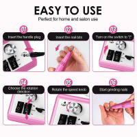 Máquina De Uñas Eléctrica LINMANDA 20000RPM Con Conjunto De Brocas Para Manicura Herramientas De Eliminación De Esmalte De Gel - details 4