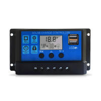 Controlador De Carga Solar 100A Con Pantalla LCD Regulador De Batería Para Panel Solar 12V/24V Ajustable Con Puerto USB - details 3