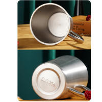 Taza De Café De Acero Inoxidable 304 Doble Capa 300ml Taza De Agua Aislante Creativa Taza De Cerveza Vaso Resistente Al Calor - details 9