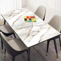 Papel Tapiz Autoadhesivo De Patrón De Mármol Para Decoración De Hogar Sala De Estar Comedor Cocina Resistente Al Aceite Decoración De Fondo - details 3