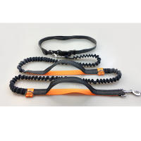 Correa Reflectante Para Perro De Corrida Con Cinturón De Soporte Elástico Y Anillo D Metálico Para Libertad De Manos Manguera De Agarre Para Todas Las Estaciones - details 9