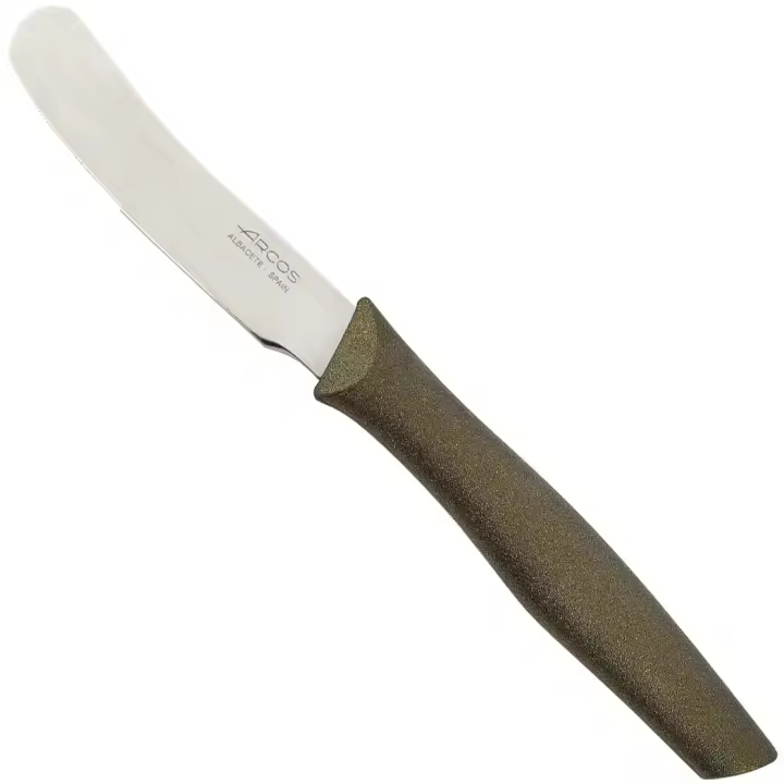 ARCOS Nova - Cuchillo de Mantequilla (90 mm) - Hoja de Acero Inoxidable Nitrum® - Mango de Polipropileno (PP) - Color Dorado Metalizado - 1