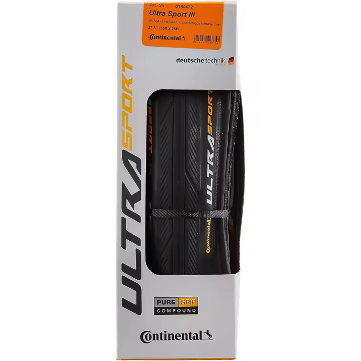 Cubierta Bicicleta Carretera CONTINENTAL Ultra Sport III 700x23C. Aro Plegable. - 1