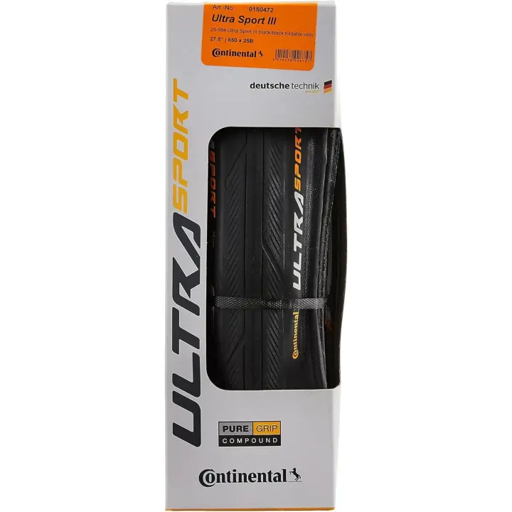 Cubierta Bicicleta Carretera CONTINENTAL Ultra Sport III 700x23C. Aro Plegable. - 1