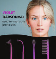 Máquina De Facial High Frequency DARSONVAL Con Argón Luz Violeta Morada Eliminador De Acné Y Masajeador Para Cuidado De La Piel Belleza - details 0