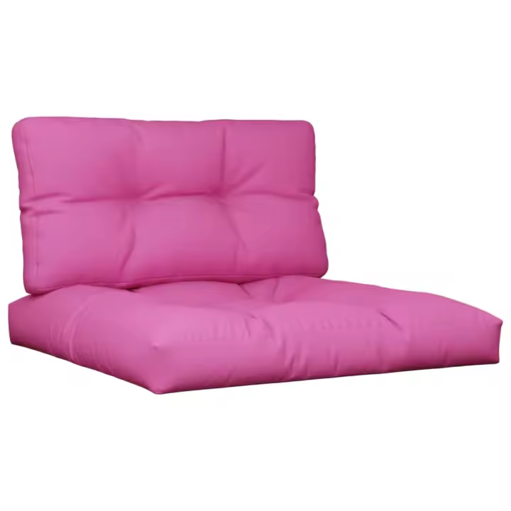 vidaXL Cojines para sofá de palets 2 unidades tela 70 x 70 x 12 cm Color Rojo,  Verde brillante,  Estampado de hojas y mas Cojín Decorativo de Asiento Cojines de muebles de salon - 1