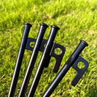 4Pcs Palos De Tenda De 8 Pulgadas Para Exteriores Hebilla De Tenda De Acero Fuerte Para Camping Sombra Canopy Awning - details 2