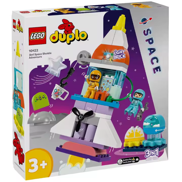 Lego Duplo - Aventura en la Lanzadera Espacial 3en1, 10422, Tienda con Licencia Oficial - 1