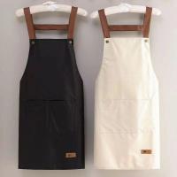 Nueva Moda Del Delantal De Cocina Para Mujer Y Hombre Chef Trabajo Delantal Para Barbacoa Restaurante Bar Tienda Salones De Belleza Estudios Uniforme - details 0