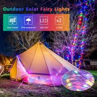 Luces Fae Solares Al Aire Libre IP65 Impermeables Con 8 Modos Luces De Hilo De Cobre Para Decoración De Jardín Y Festivales - details 0