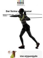 Conjunto De 11 Correas De Entrenamiento Muscular Multifuncional Resistencia De Cuerda Elástica Para Ejercicios De Fuerza Unisex - details 3