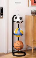 Estante De Almacenamiento Para Baloncesto Fútbol Y Voleibol De 2/3/4/5 Capas Metal Para Niños En Interior Organizador De Bolas De Deporte - details 3