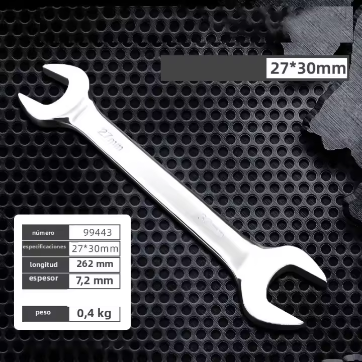 Herramienta Manual Multi Tamaño Llave Abierta Doble Final Espejo Llave De Palo Simplicidad En El Uso Para Reparaciones Domésticas - 1