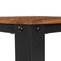 Mesa de centro industrial, elegancia vintage con toque de hierro, ideal para decoración y funcionalidad en tu hogar, 106x60x45 cm - details 3