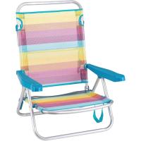 Monty Silla Playa Baja Plegable Aluminio Textileno Multicolor Rainbow - details 0
