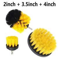 Kit De 4 Brocas Eléctricas Para Limpieza De Baño Y Cocina Cepillo De Limpieza Para Inodoro Escobillas De Nylon Para Piso Techo Y Ruedas De Coche Herramientas De Limpieza Doméstica Ambientalmente Amigables - details 1