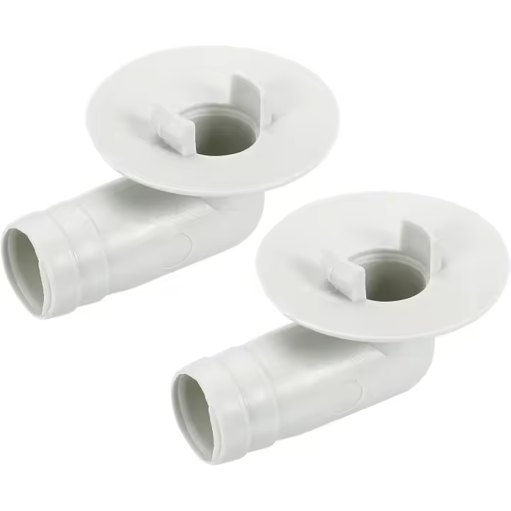 Conector de manguera de drenaje de aire acondicionado, conexión de codo de 17mm, pieza de repuesto, accesorios para ventana Mini-Split, Beige - 1