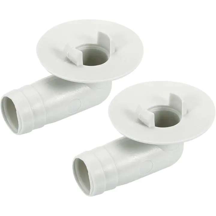 Conector de manguera de drenaje de aire acondicionado, conexión de codo de 17mm, pieza de repuesto, accesorios para ventana Mini-Split, Beige - 1