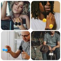 Paquete De 1 Pares De Huevos De Arena Africanos Asalato Mijadores Rítmicos Para Instrumento Kashaka Accesorios Para Adultos Principiantes - details 5