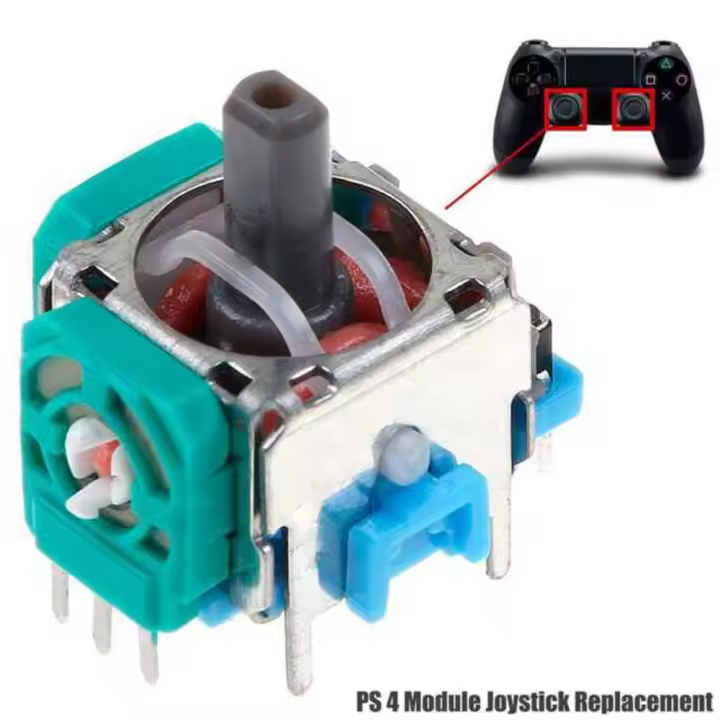 2x JOYSTICK ANALOGICO COMPLETO PARA PS4 PLAYSTATION 4 R3 L3 DE REPUESTO AXIS 3D - 1