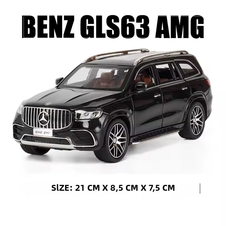 Mercedes Benz GLS63 AMG Modelo De Coche De Aleación 1:24 SUV Simulación Con Sonido Y Luz Juguete Para Niños Regalos Sin Batería Material Plástico - 1