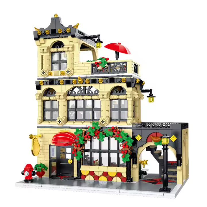 Bloques De Construcción MOC MORK Serie Urban Street View Para Niños Juguetes Educativos De Arquitectura Moderna Regalos Para Niños Varones - 1