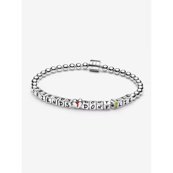Pulsera Pandora - Stranger Things - Friends Don't Lie - Plata de Ley - 1