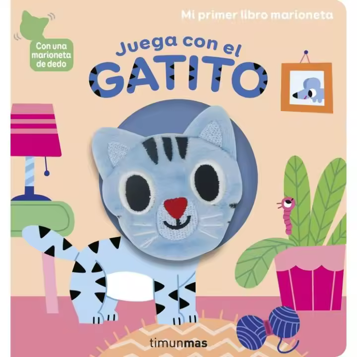 Libro JUEGA CON EL GATITO LIBRO MARIONETA Editorial TIMUN MAS INFANTIL Tapa dura - 1