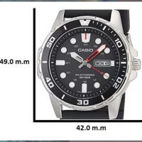 Reloj Buceo Hombre Casio SOLAR MTP-S110-1AV correa goma Casio DIVERS Solar watch nylon band - details 1