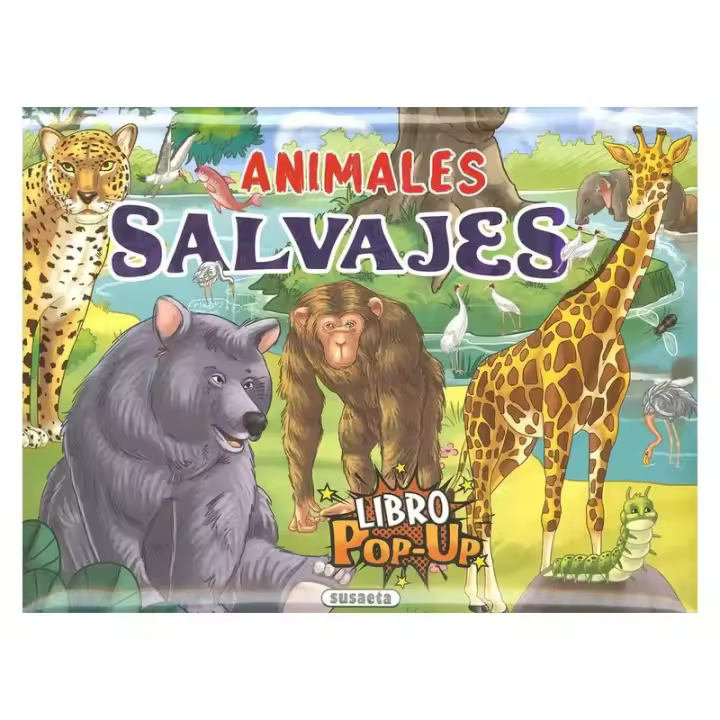 Libro Educativo un Día con Animales Salvajes Pop Up 3716-3 SUSAETA - 1