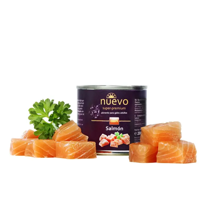 NUEVO Lata Gato ADULTO Salmón NUEVO Pack de 6uds - Pack de 6 unidades - 1