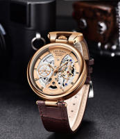 Reloj De Cuarzo LIGE Creativo Para Hombre Resistente Al Agua Y Al Choque Con Correa De Cuero Estilo Casual Fecha Automática Caja Incluida Relogio Masculino - details 9