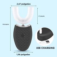 Cepillo De Dientes Eléctrico Portátil De Viaje De Alta Calidad Impermeable En Forma De U Para Adultos Y Niños Con Cepillo De Silicona De Alimentos - details 6