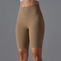SSITO Pantalones cortos con bolsillos para Gimnasio y Yoga, pantalones cortos de secado rápido para trotar, entrenamiento de Cycling activo, Pantone cortos de Gimnasio para entrenamiento, Fitness, High Belt - details 14