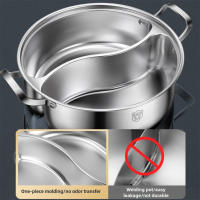 Olla con tapa de vidrio Almalux® con separación doble, acero inoxidable, Cocina dos platos diferentes al mismo tiempo – para cocina de inducción, gas, etc - details 2