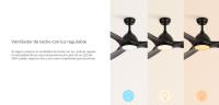 CREATE - Ventilador de Techo 90W Silencioso XL Ø163 cm - 3 velocidades - Sin WiFi - WIND SAIL - details 3