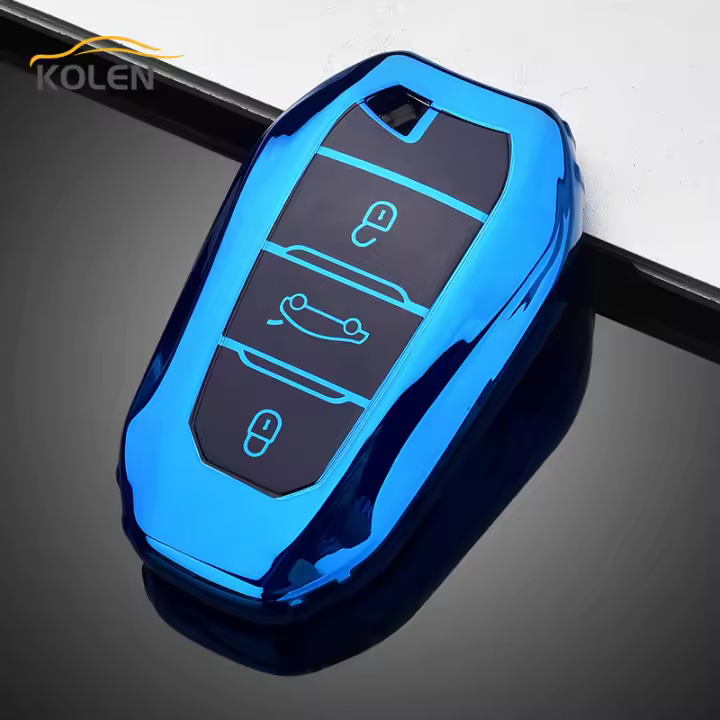 Nueva Funda De Llave De Coche TPU Para Peugeot 208 308 408 508 2008 3008 5008 Citroen C4 C6 C3-XR Picasso DS3 DS4 DS5 DS6 - 1