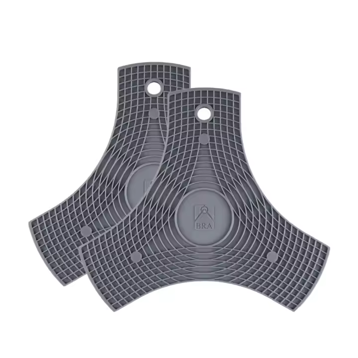 Bra - Pack de Multiusos 3 Funciones en 1, Color Naranja, Rojo, Gris o Verde (Pack 2 Uds), Salvamanteles Silicona Imantado, Protector Sartenes y Manopla, Varios Colores, Utensilio Cocina - 1