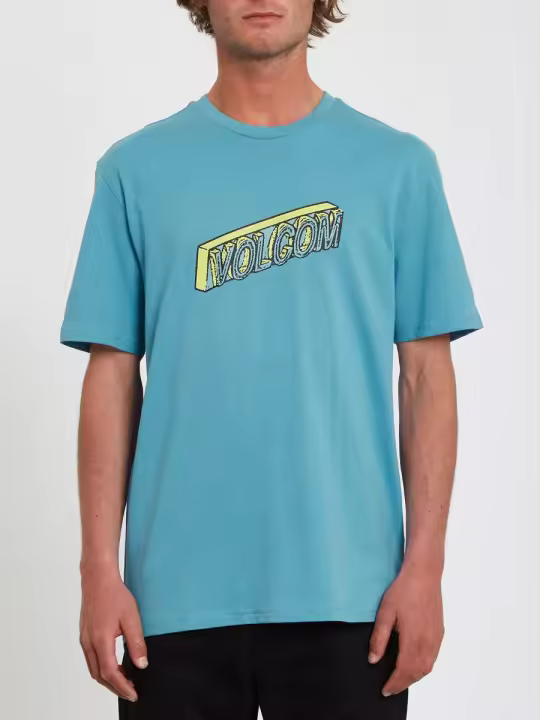 Camiseta Volcom Blox BSC SS Hombre Algodón Orgánico Estampada - 1