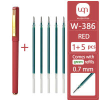 6 Conjuntos De 1 Bolígrafo De Gel Rojo Y 5 Conjuntos De 10 Recargables De 0.7mm Para Escritura Permanente Oficina Y Escuela - details 4