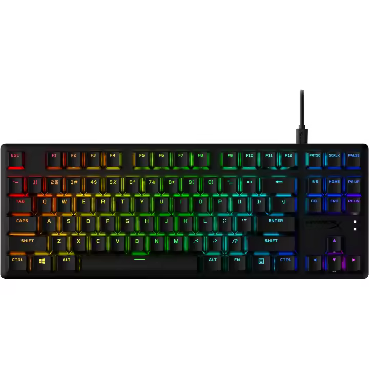 HyperX Teclado mecánico gaming Alloy Origins Core PBT HX rojo - 1