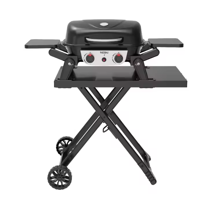 Kekai Barbacoa de Gas de Sobremesa Portátil Kekai Erie de 5 kW Kit Carro Plegable Kekai Travel Erie 96,8x58x101 cm Color - 1