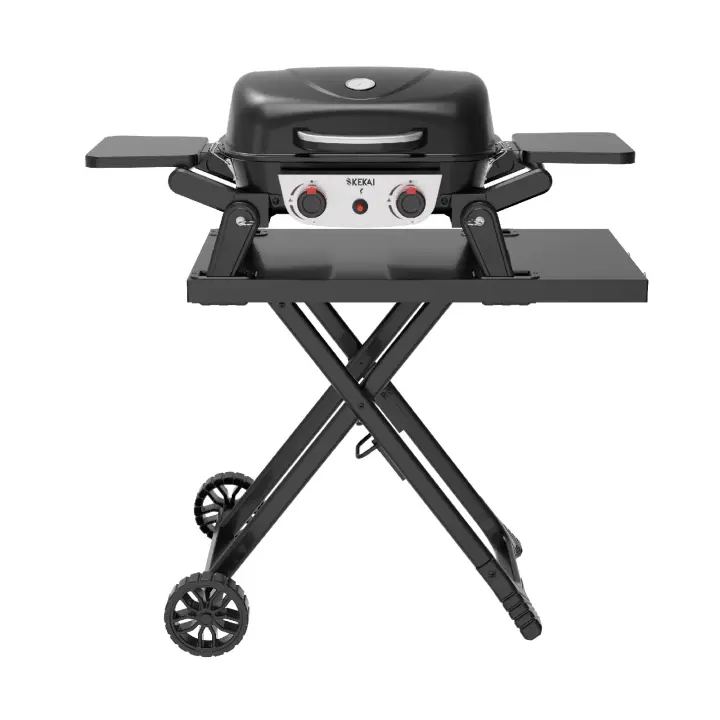 Kekai Barbacoa de Gas de Sobremesa Portátil Kekai Erie de 5 kW Kit Carro Plegable Kekai Travel Erie 96,8x58x101 cm Color - 1