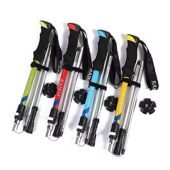 Folding Trekking Poles Walking Stick Hiking Naturehike Antishock Travel - 1