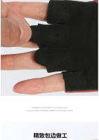 Guantes Deportivos Para Mujer Antideslizantes Y Absorbentes De Choque Medio Dedo Deportivos Al Aire Libre Transpirables Y Duraderos - details 7
