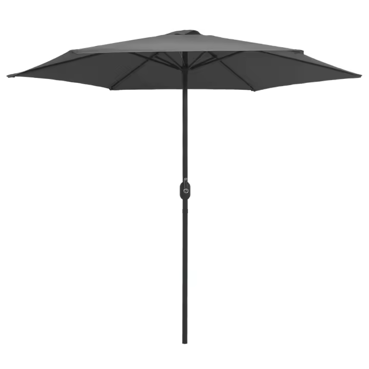 Sombrilla de Jardín Palo de Aluminio gris antracita 270x246 Cm - 1